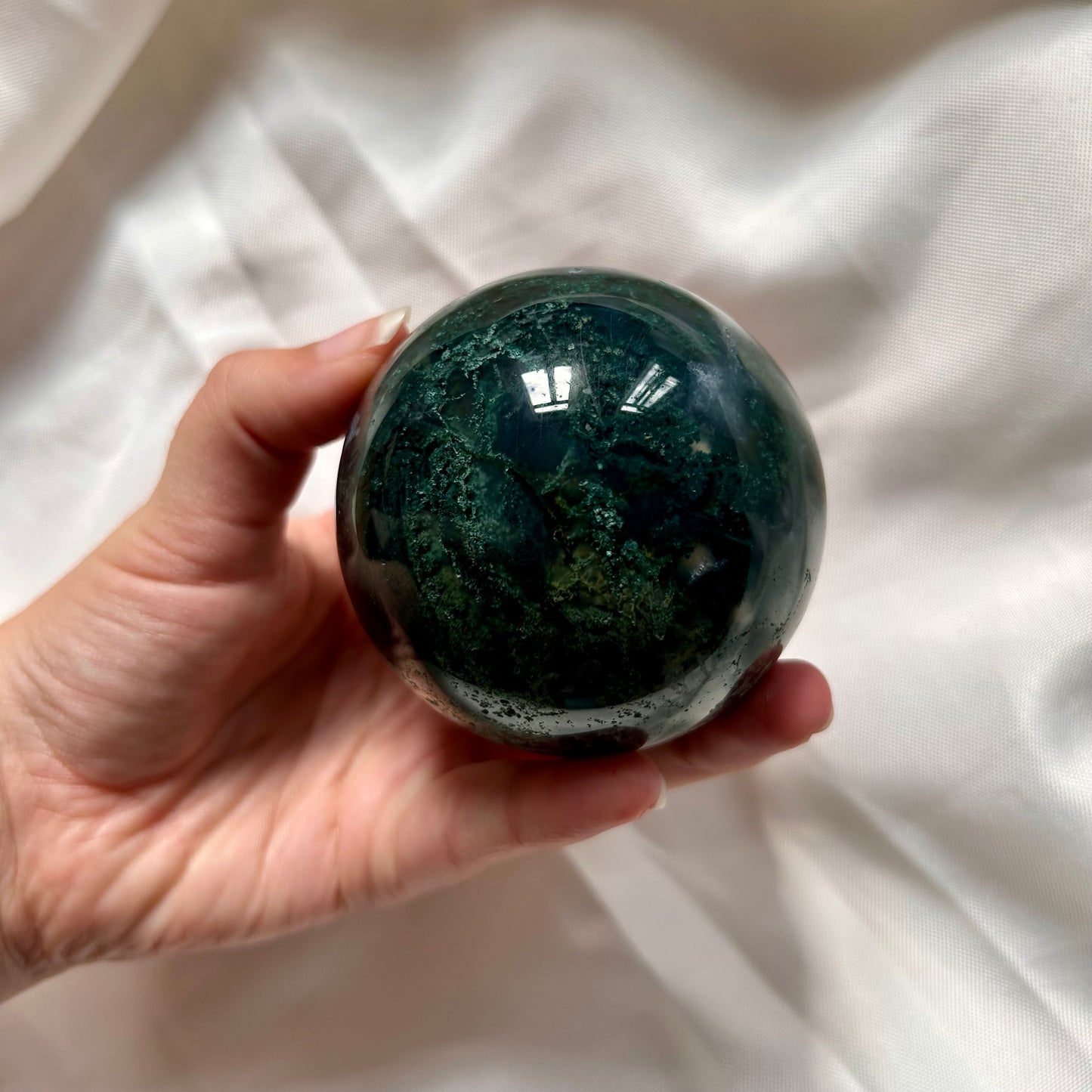 Moss Agate Sphere