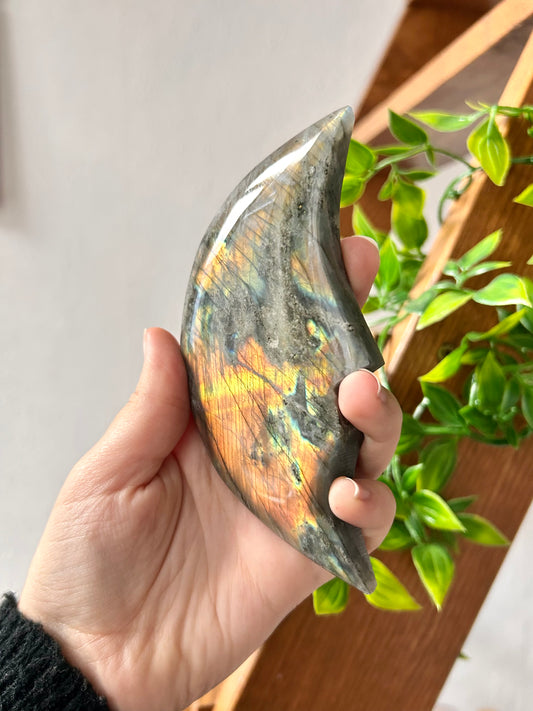 Flashy Labradorite Moon