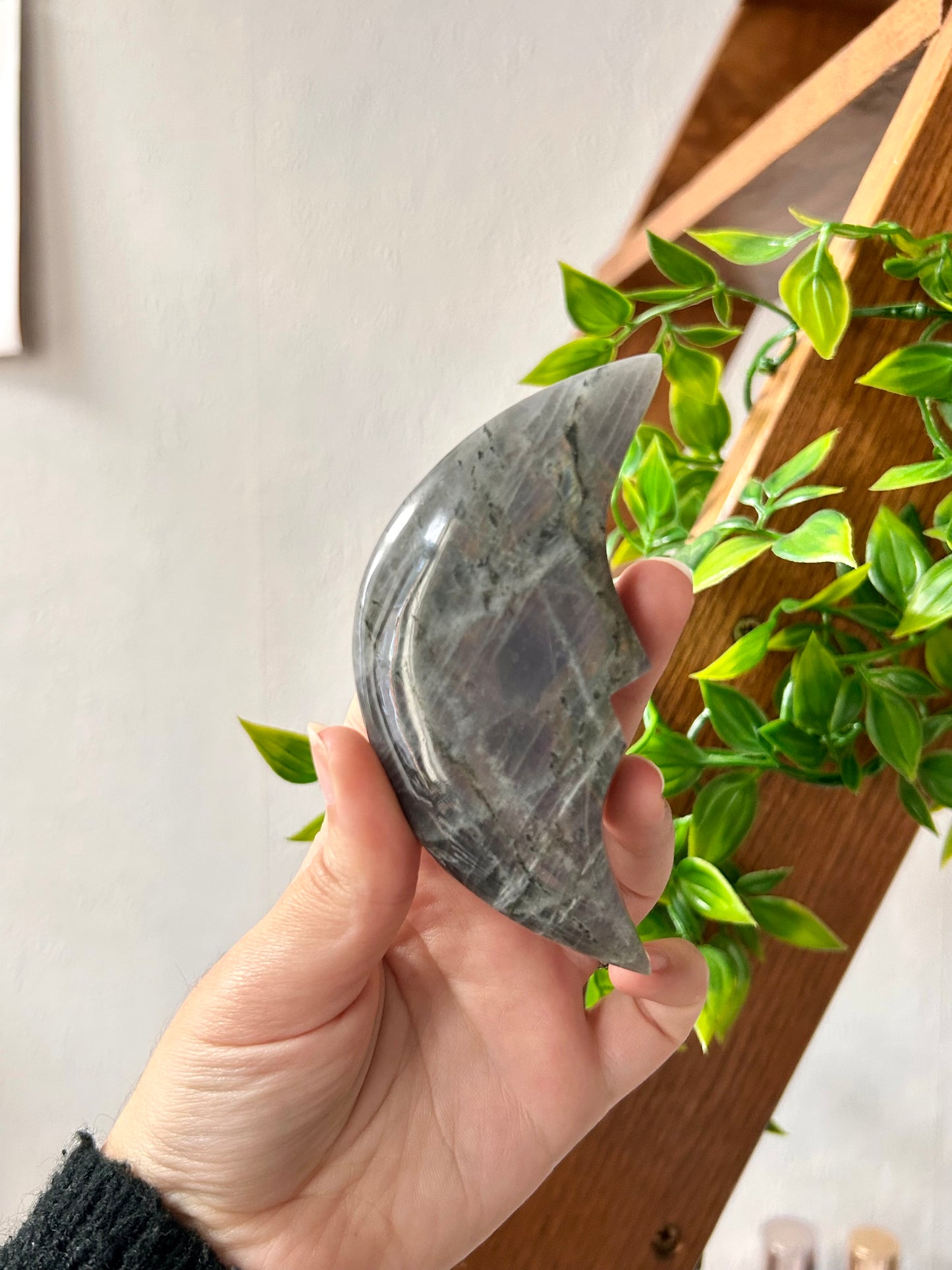 Flashy Labradorite Moon