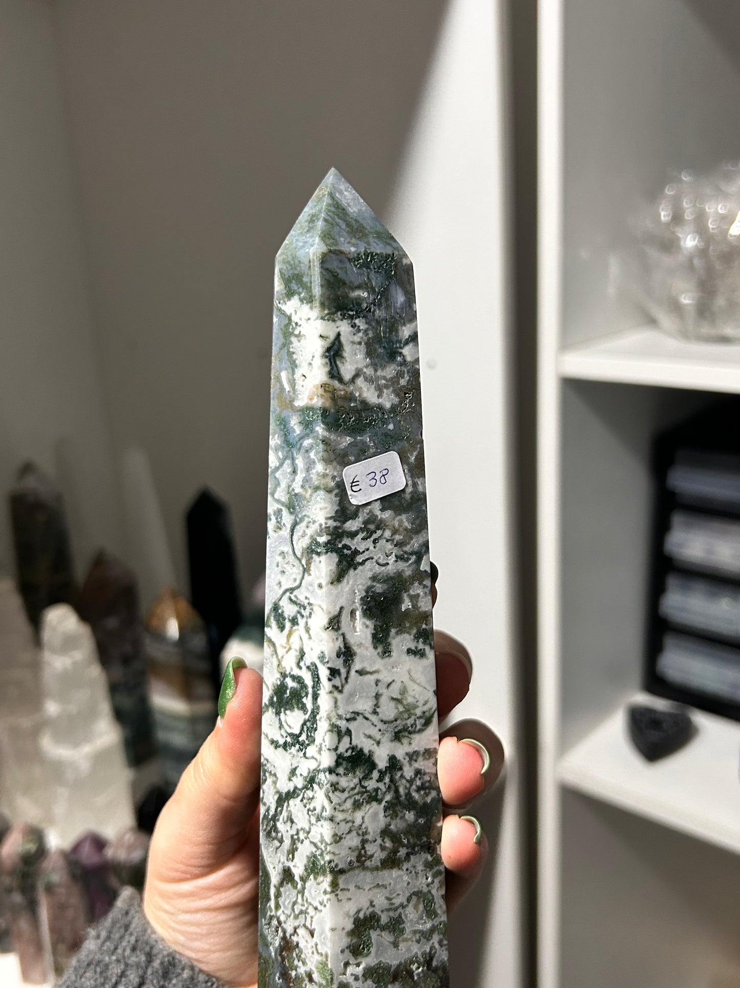 XL Moss Agate Tower