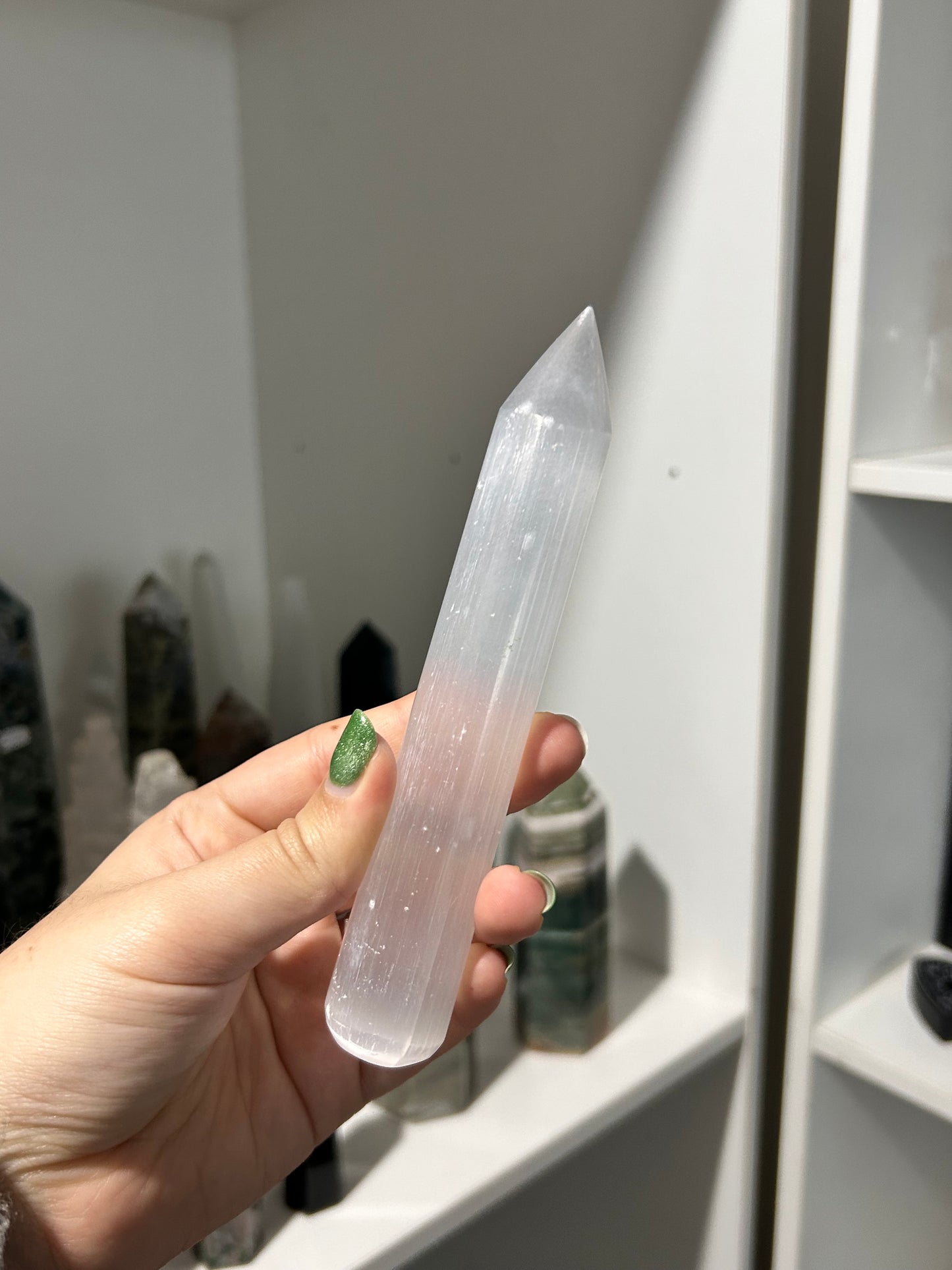 Selenite Wand - Point