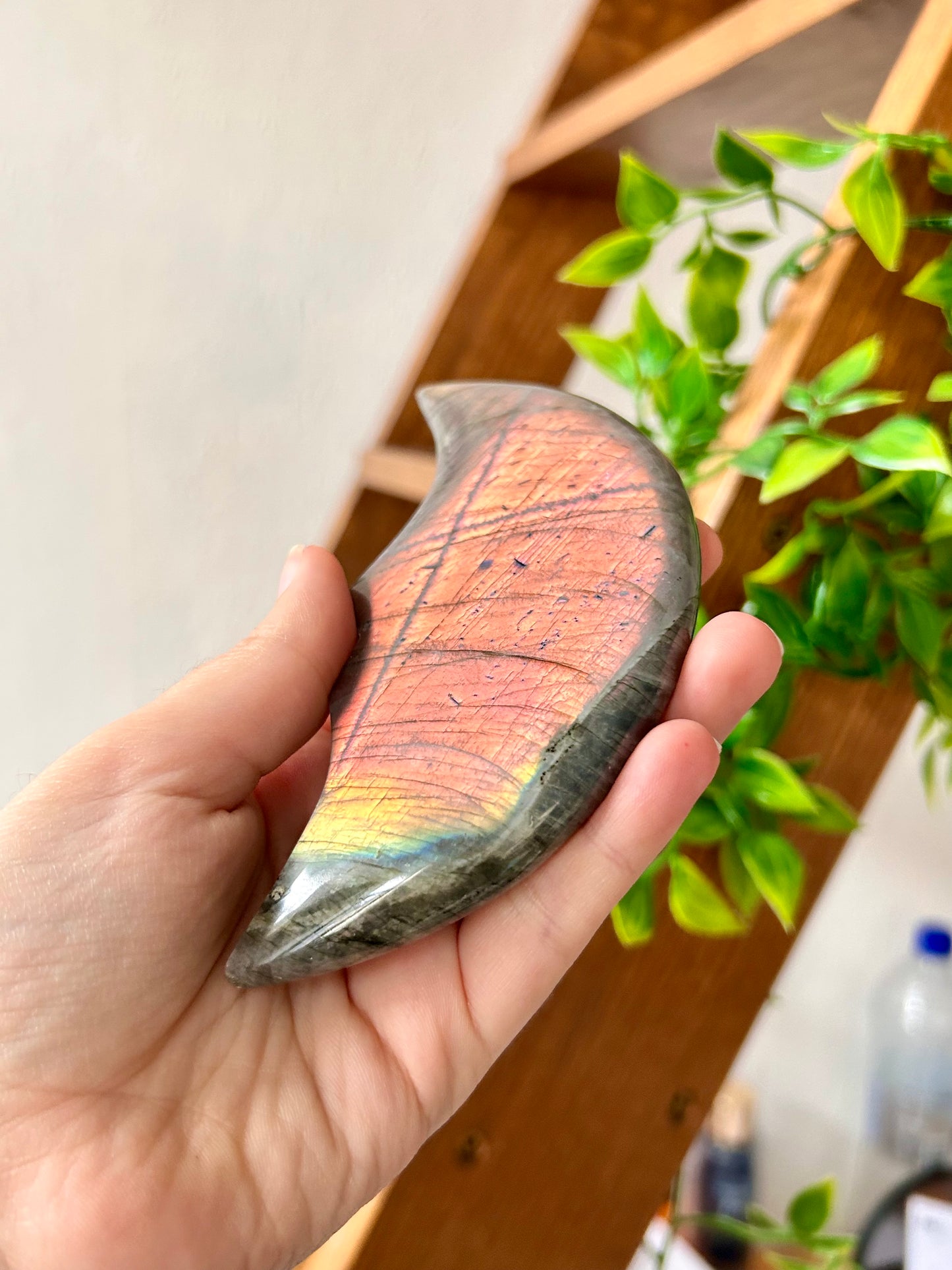 Flashy Labradorite Moon