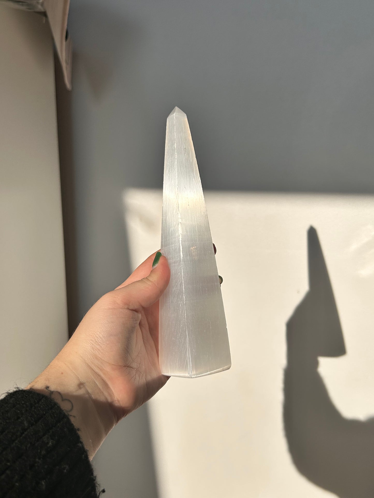 Big Selenite Obelisk