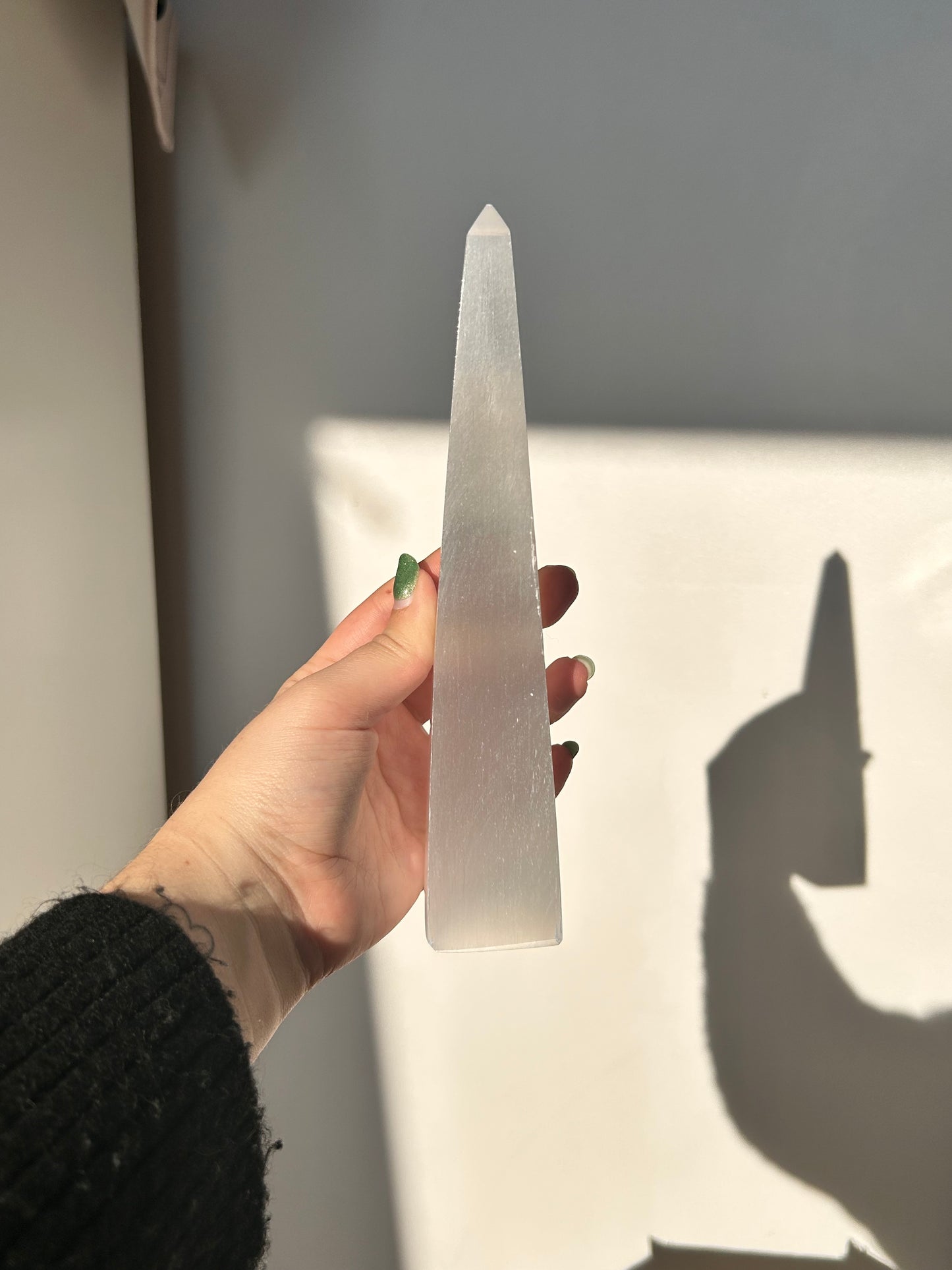 Big Selenite Obelisk