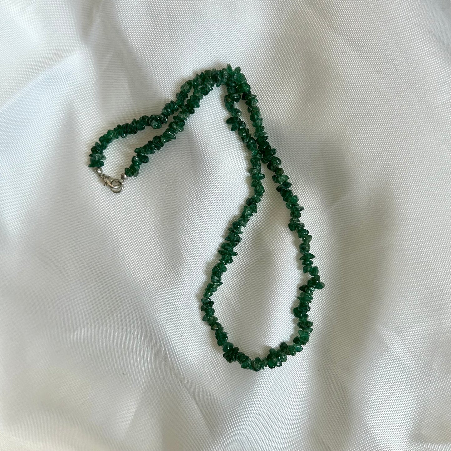 Green Aventurine Chip Necklace