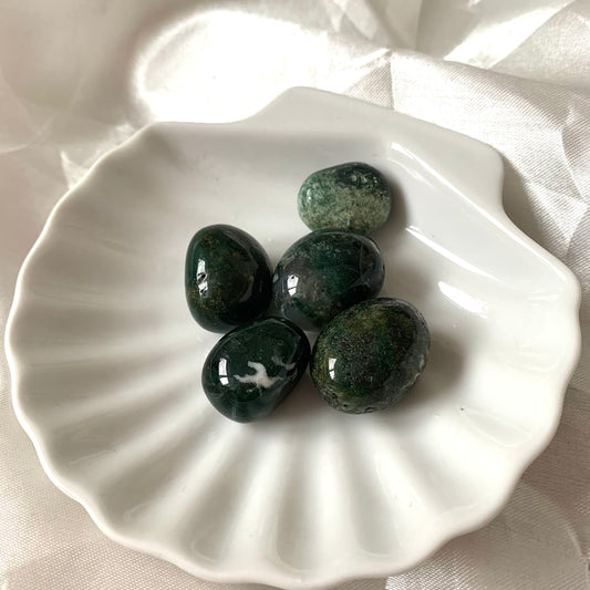 Moss Agate Tumble